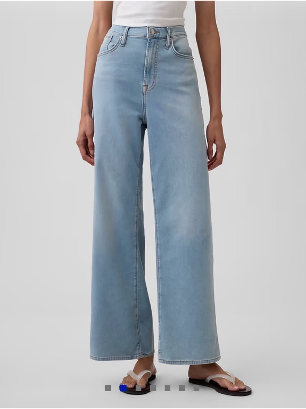GAP Factory High-Rise Wide Leg Sweatpant Jeans